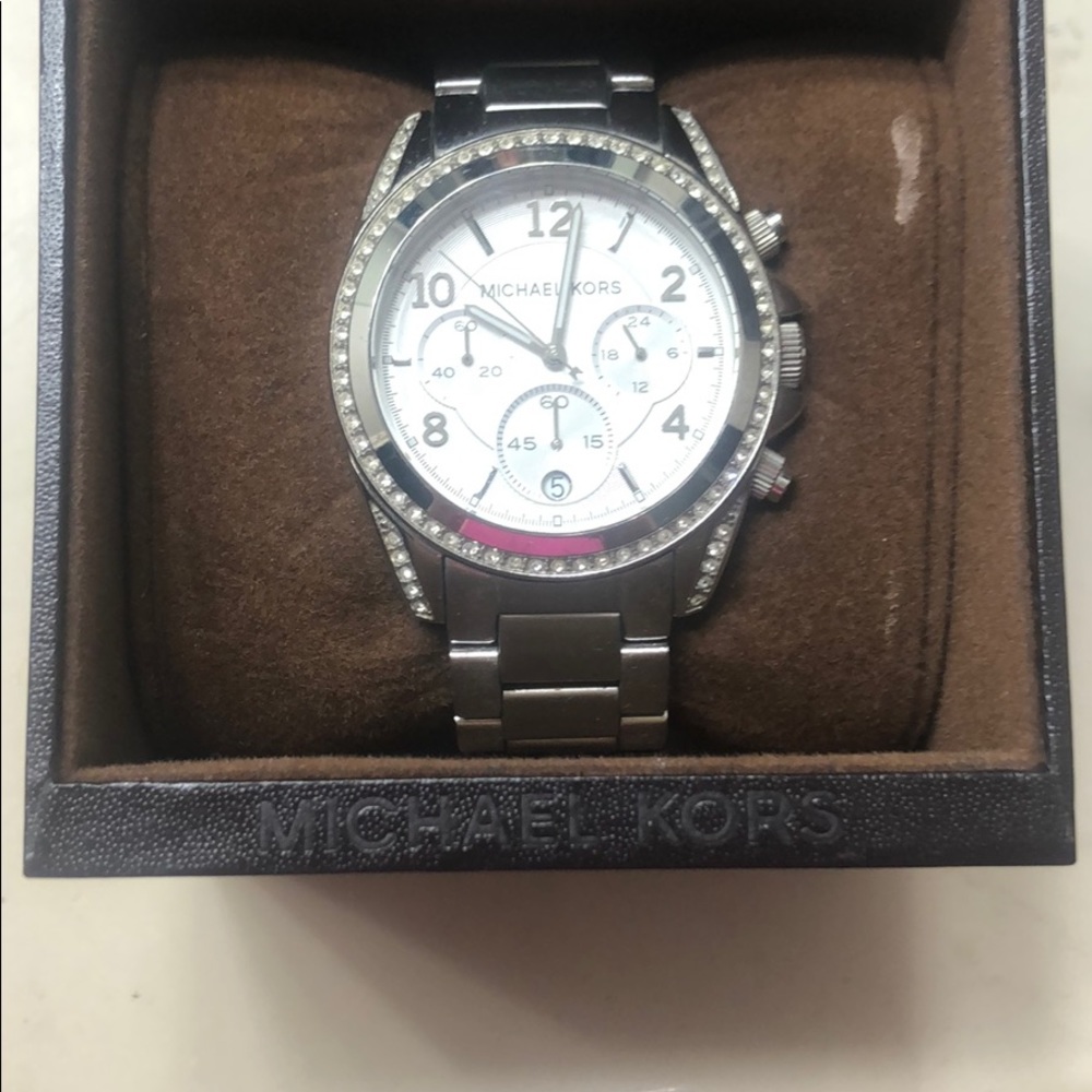 MICHAEL KORS silver bling women’s watch